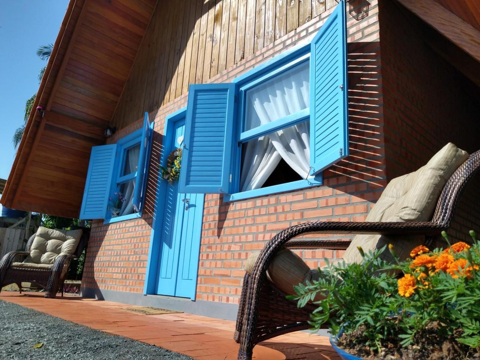 Chale Bienen Garten Pomerode Exterior photo