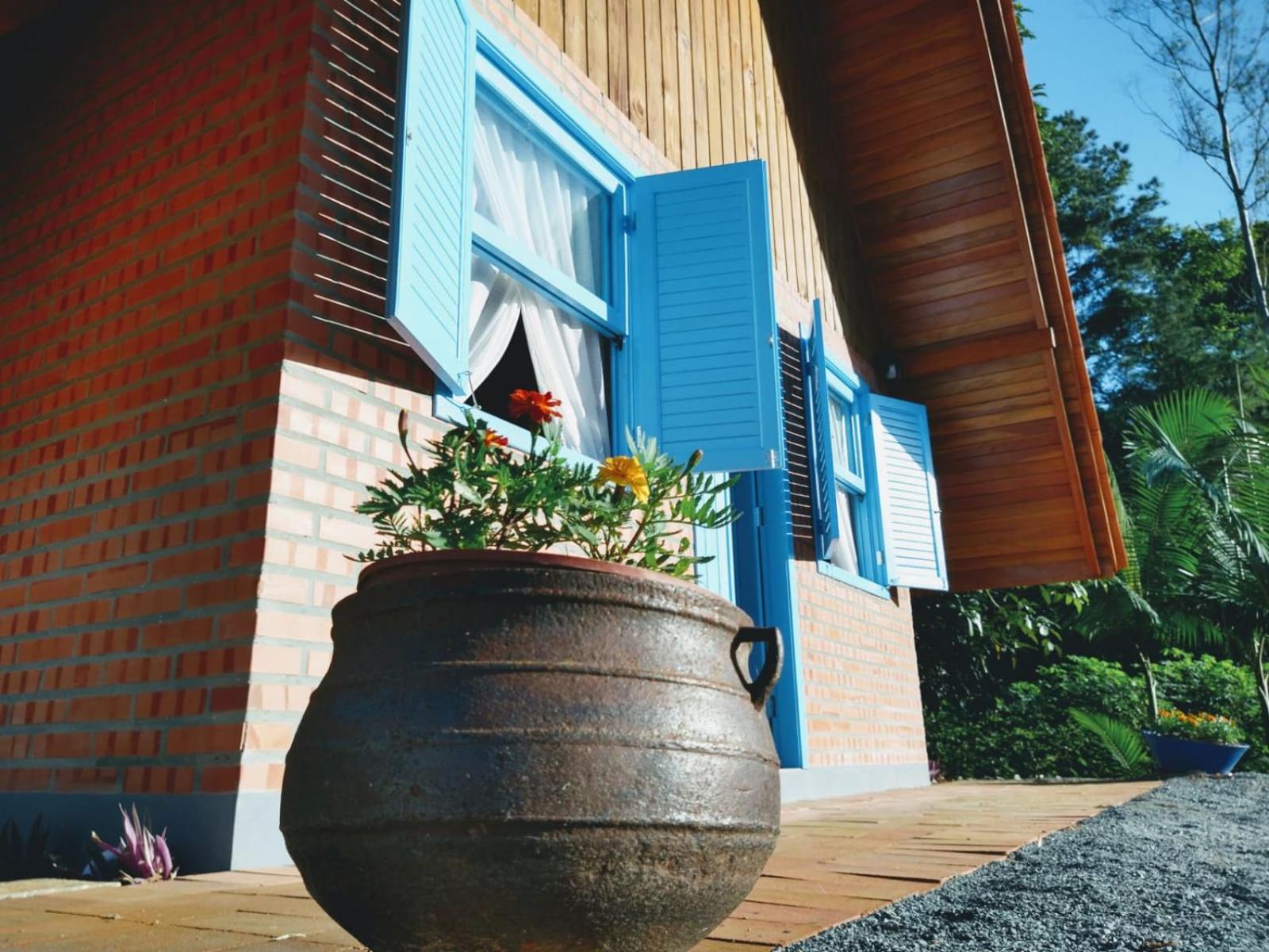 Chale Bienen Garten Pomerode Exterior photo
